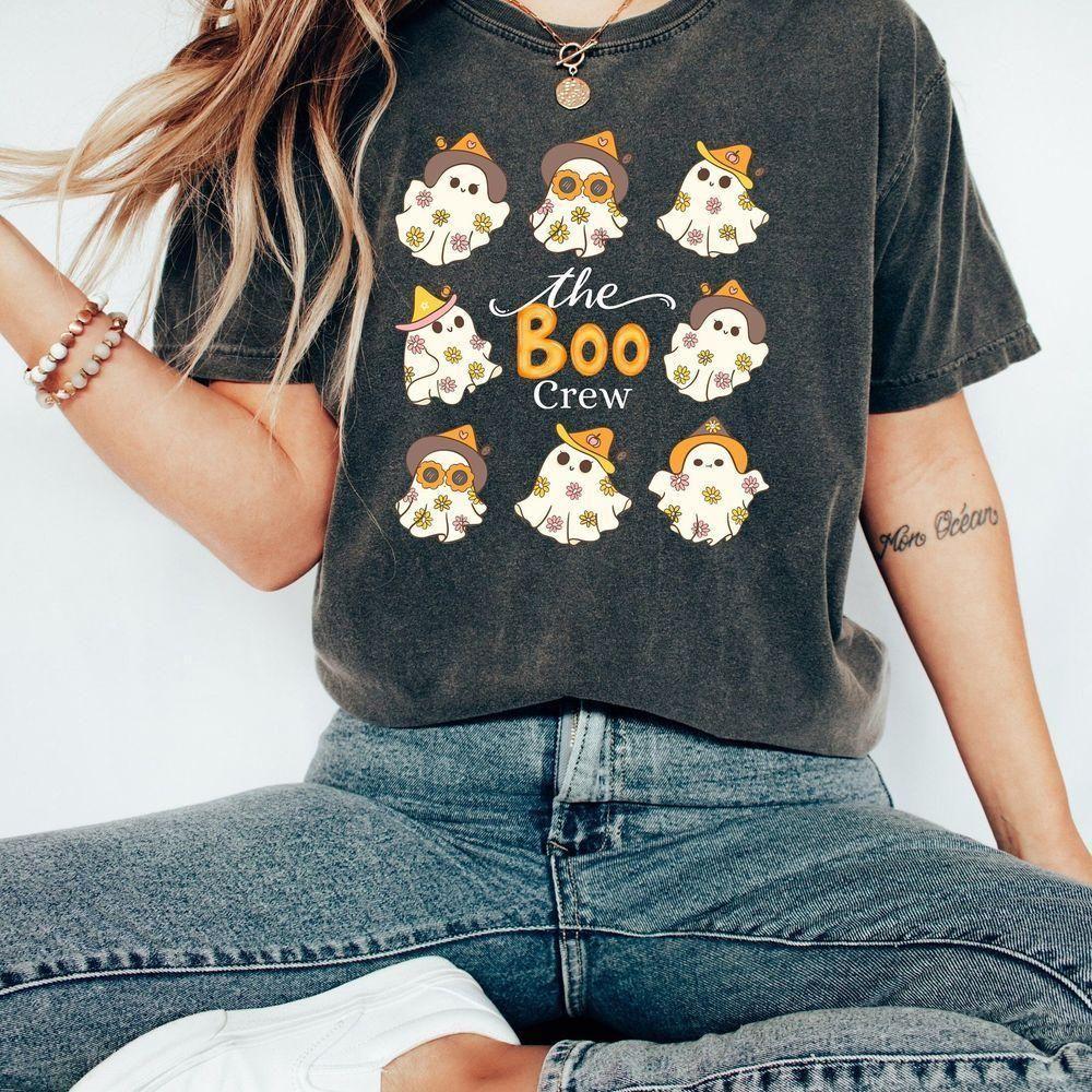Retro Boo The Crew Halloween Vuitino Merch